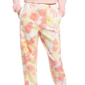 BP. Womens Sweatpants Pink Yellow Size Small M‎ Tie Dye Jogger NWT 4471